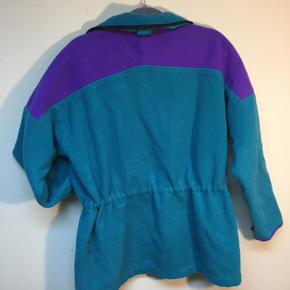 Made in USA Vintage Columbia fleece colorblock - Picture 4 of 4